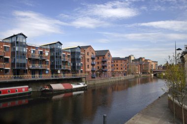 Lüks Ek parça Geliştirme, Clarence Dock, Leeds, Yorkshire, Engl