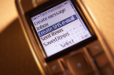 Cep Telefonu Ekranında Sms E-posta Sms Metin Mesajı Oluşturma