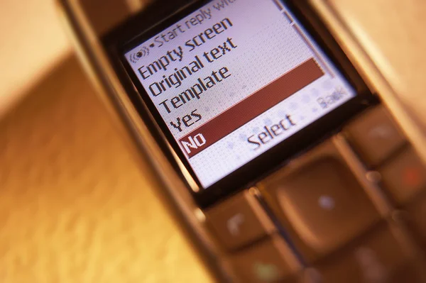 Cep Telefonu Ekranında Metin Mesajı Menüsü