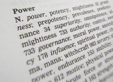 Sözcük Gücünün Tanımını Gösteren Eş anlamlılar sözlüğü Sayfası