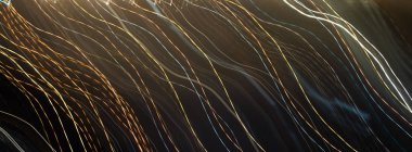 İş öğelerinin sürekli olmayan hafif çizgiler dalgalar, sıcak renkler şeklinde