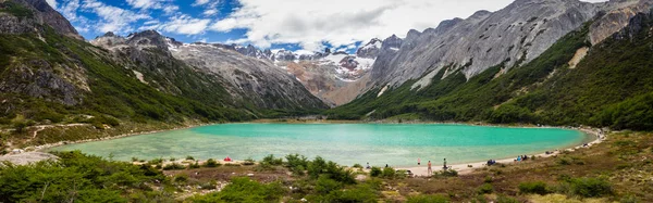 Laguna esmeralda patagonya Arjantin ushuaia tierra del fuego, panoramik
