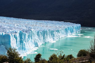 Amazing high view of the Glacier Perito Moreno National Park in Patagonia, Argentina. El Calafate clipart