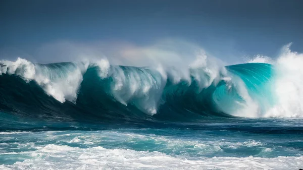 Ondas Quebrando Costa Lanzarote Santa Ilha Das Canárias — Fotografia de Stock