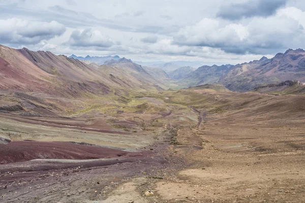 Landschap Van Vallei Andes Peru Vinicunga Klimmen — Stockfoto