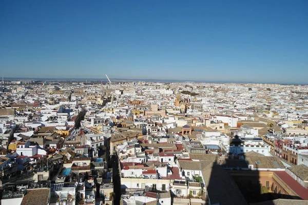 Panoráma Města Sevilla Fron Katedrála — Stock fotografie