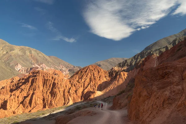 Paseo Los Colorados Purmamarca Farbige Berge Nordwesten Argentiniens Quebrada Humahuaca — Stockfoto