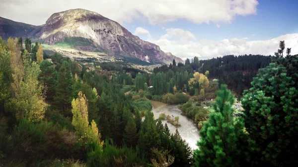 Manzara Coyhaique, Aisen bölgesi, South Road (Carretera Austral), Patagonia, Şili. Orman