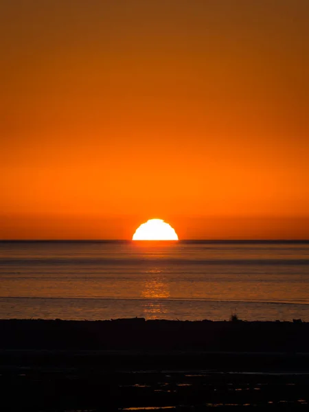 Sonnenuntergang am Pazifik in Chilea Patagonien bei Chaiten — Stockfoto