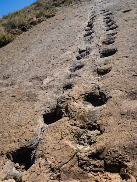 Pegada de dinossauro em Potosí, Bolívia — Fotografia de Stock