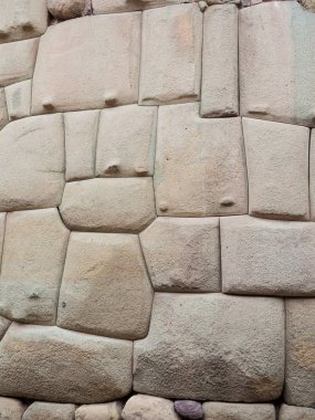 Eski İnka taş duvarı şehrin Cusco, Peru