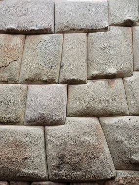 Eski İnka taş duvarı şehrin Cusco, Peru