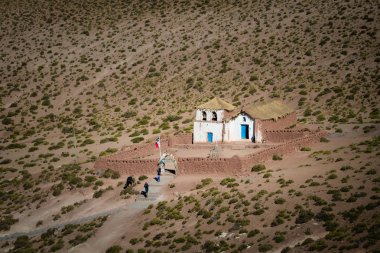 Small church of Machuca in San Pedro de Atacama, Chile clipart