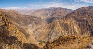 Peru 'daki Cabanaconde 'den Colca Kanyonu.