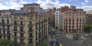 Barselona görünümünden çatı