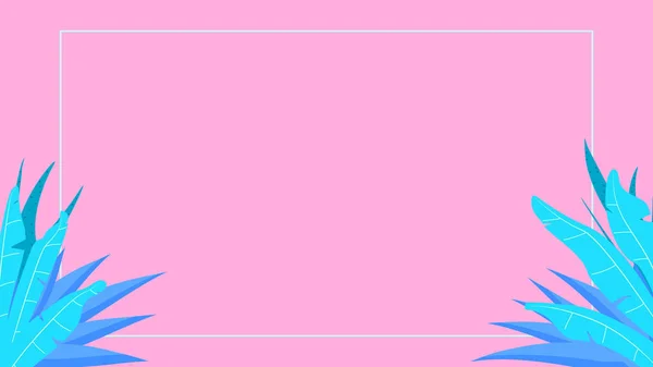 Rosa Hintergrund mit Palmen — Stockvektor