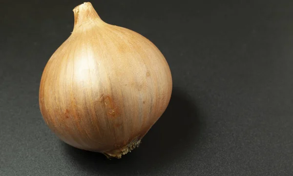 Chopped Onion Onions Black Background — Stock Photo, Image
