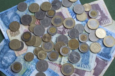  HUF ,Hungarian money and cents clipart