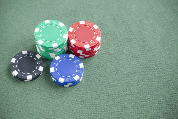 poker chips at the poker table,props for playing poker