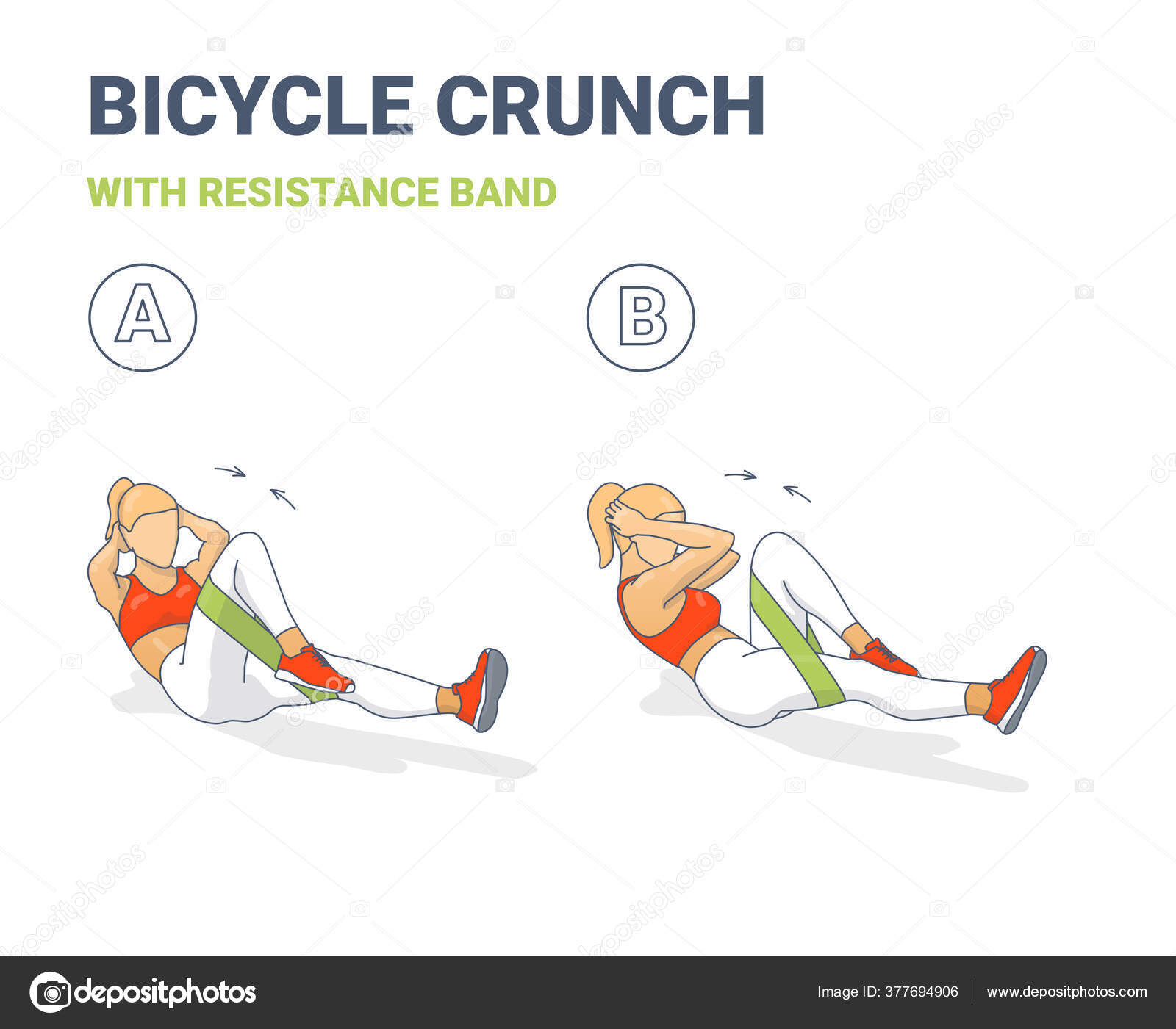Exercício funcional (ou de resistência): Crunch bicicleta – NiT