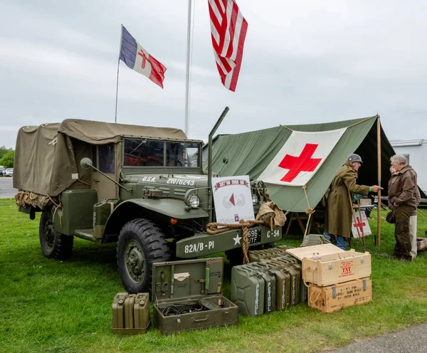Anglesey, İngiltere: 20 Şubat 2018: askeri temalı görüntülemek Anglesey Vintage ralli