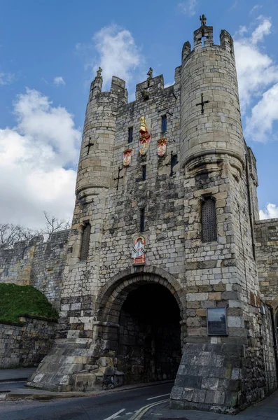 Micklegate Bar kapıları Roma Walled Şehir York biridir