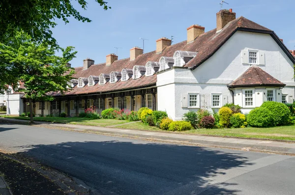 Port Sunlight, İngiltere: 6 Haziran 2018: bitişik kolu Bros sabun fabrikasının işçileri ev inşa bir model köy. Mimar styling özetin özeti İngilizce olarak tasarlanmış tek tek her evim.