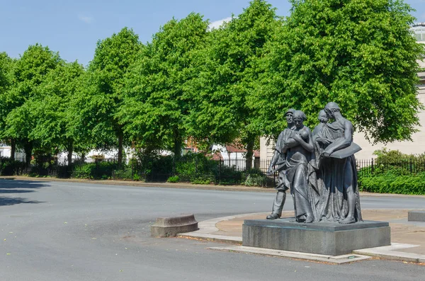 Port Sunlight, İngiltere: 6 Haziran 2018: bitişik kolu Bros sabun fabrikasının işçileri ev inşa bir model köy.