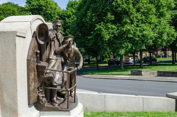 Port Sunlight, İngiltere: 6 Haziran 2018: bitişik kolu Bros sabun fabrikasının işçileri ev inşa bir model köy. Etkileyici şekil-in savaş anıtı olduğunu.