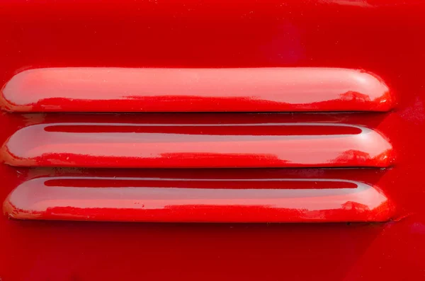 Ventilation Slots Red Painted Panel — Stock Photo, Image