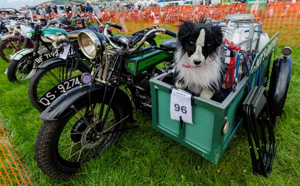 Motor fietsen tentoongesteld op het Llandudno transport Festival 2019. — Stockfoto