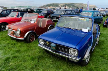 Llandudno Ulaşım Festivali 2019 klasik motorlu otomobil bölümünde