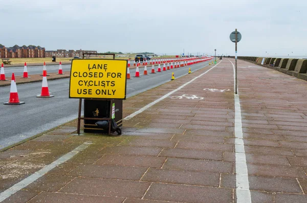 New Brighton Jun 2020 Een Rijstrook Langs Promenade Van New — Stockfoto