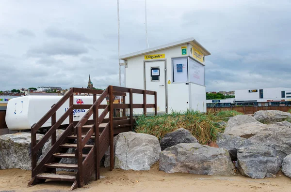 New Brighton Jun 2020 Lifeguards Cabin Seen Here Duty Hours — Stock Photo, Image