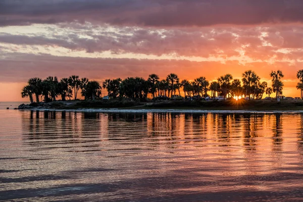 Fred Howard Park Tarpon Springs Coucher Soleil — Photo