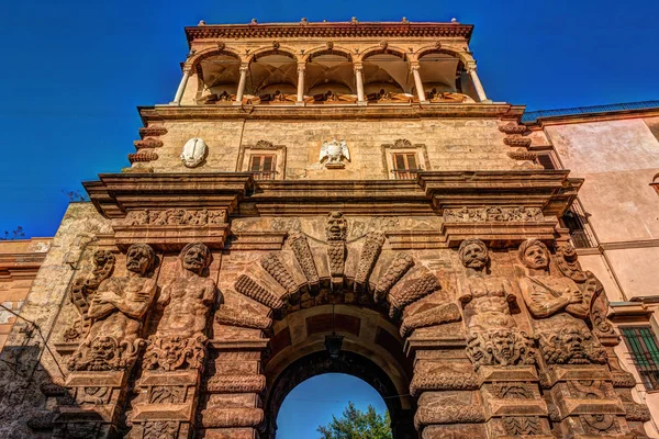 Ciudad de Palermo, la nueva puerta en un estilo renacentista barroco único —  Fotos de Stock