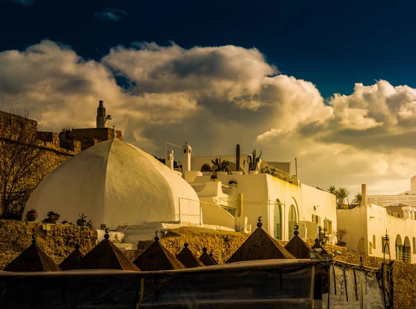Hammamet, Tunézia. Kép az építészet, a régi medina — Stock Fotó