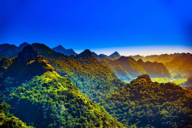 Vietnam, Asya kedi Ba Adası. Güzel manzara