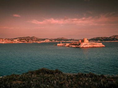 Chateau DIF hapishane nerede Alexander Dumas hapse saymak Monte Cristo romanda, Marseille, Fransa