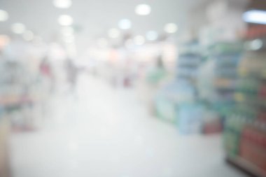 Soyut süpermarket bakkal ufuk arka plan bulanık