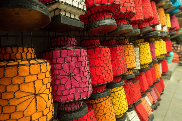 Veel kleurrijke lampions, China — Stockfoto