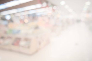 Soyut süpermarket bakkal ufuk arka plan bulanık