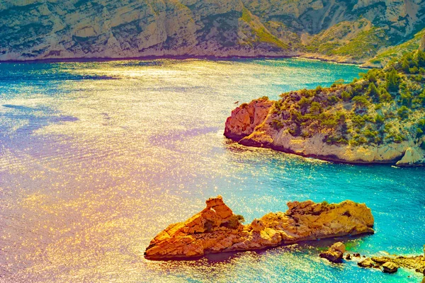 Calanque v národním parku les Calanques ve Francii — Stock fotografie