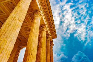 Ancient Maison Carree in Nimes. Nimes, France.