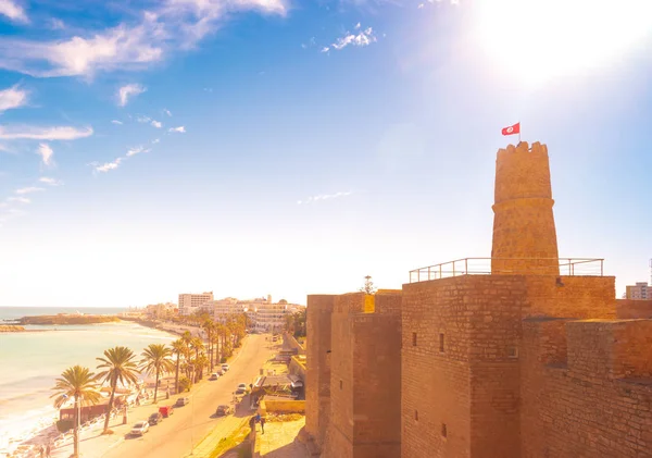 A középkori erőd, Monastir, Tunézia. — Stock Fotó