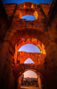 El Djem güzel amfi Roma Colosseum hatırlatıyor