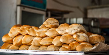 Ekmek ve fırın ürünleri yakın çekim.