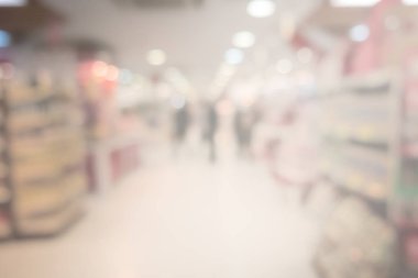 Soyut süpermarket bakkal ufuk arka plan bulanık