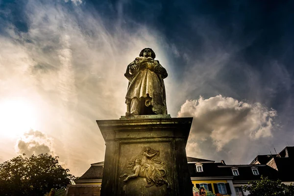 O monumento de Beethoven em Bona, Alemanha — Fotografia de Stock