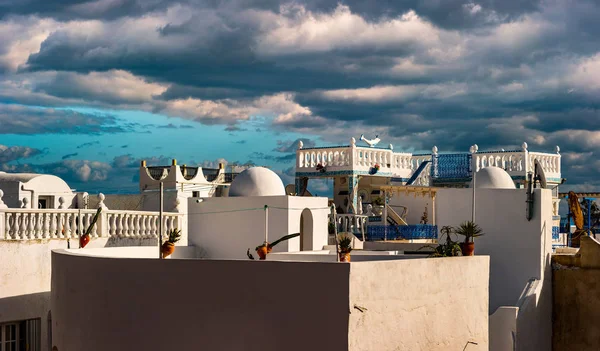 Hammamet, Tunísia. Imagem da arquitetura da velha medina — Fotografia de Stock